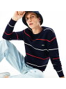 【SALE/50%OFF】LACOSTE シードステッチボーダーカットソー ラコステ ニット 長袖ニット【RBA_E】【送料無料】