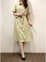 【SALE/47%OFF】BRICK HOUSE by Tokyo Shirts 麻調合繊シャツワンピース レディース BL02I100DU30X00-70 ト...