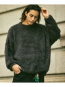 【SALE/31%OFF】FREAK'S STORE ルーズフィット フェザーヤーン クルーネックニット プルオーバーセーター 【限定展開】 24AW フリーク...