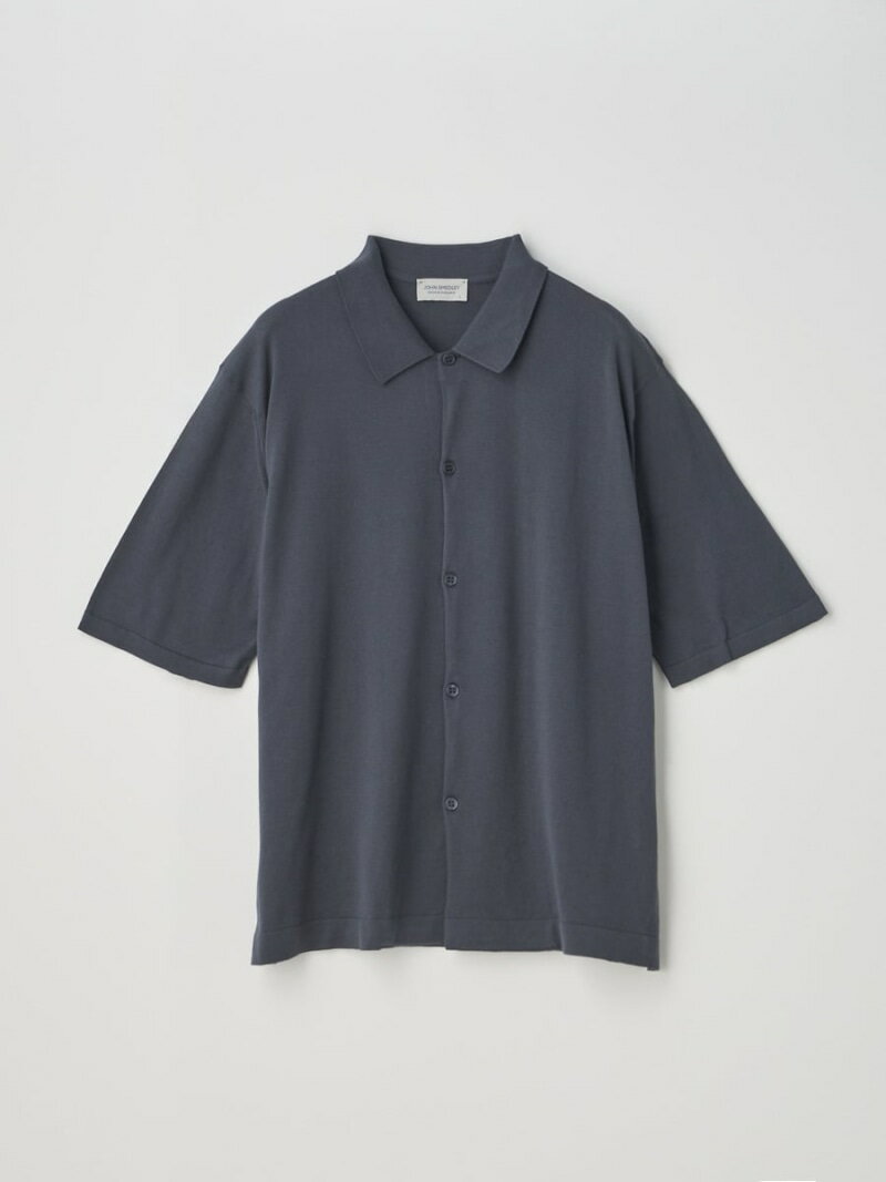 JOHN SMEDLEY Short sleeved Welt hem Shirt Cardigan ｜ S4674 ｜ 30G ジョンスメドレー トップス ニット【送料無料】