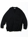 CAHLUMN Silk Cotton Long Sleeve Cardigan フリークスストア トップス カーディガン ブラック ネイビー【送料無料】(4)