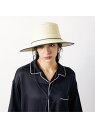 ABAHOUSE LASTWORD 【Ruben/ルーベン】CODE LONG BRIM STRAW HAT/コード アバハウス 帽子 ハット ブラック グレー...