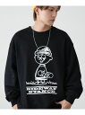 SIDEWAY STANCE SIDEWAY STANCE サイドウェイスタンス イラストボーイ スウェット トレーナー インプローブス トップス スウェット・トレーナー ネイビー グレー ブラック【送料無料】