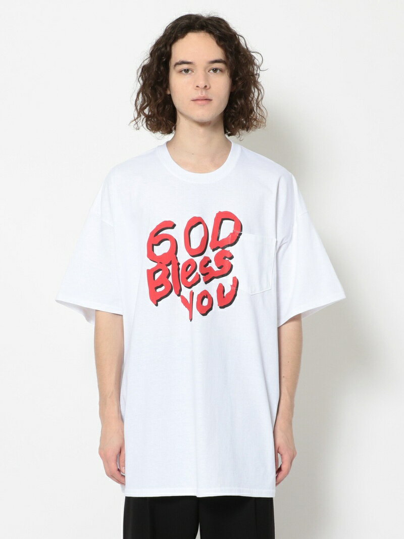 【SALE／30%OFF】LHP TENBOX/テンボックス/GODBLESSYOU TEE/Tシャツ エルエイチピー トップス カットソー・Tシャツ ホワイト【RBA_E】【送料無料】