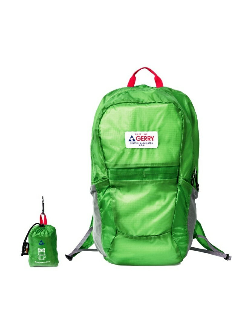 GERRY ポケッタブルBackpack ジェリー バッグ エコバッグ/サブバッグ オレンジ グリーン ブラック ブルー【送料無料】