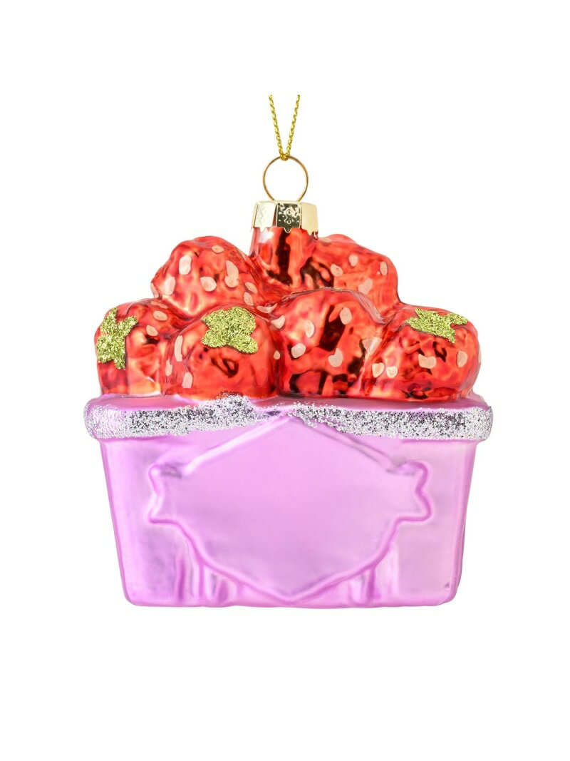 Francfranc ガラスオーナメント イチゴ狩り フランフラン インテリア・生活雑貨 オブジェ・置物・アート