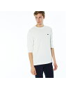LACOSTE ニットロングスリーブTシャツ ラコステ カットソー Tシャツ ネイビー レッド【送料無料】