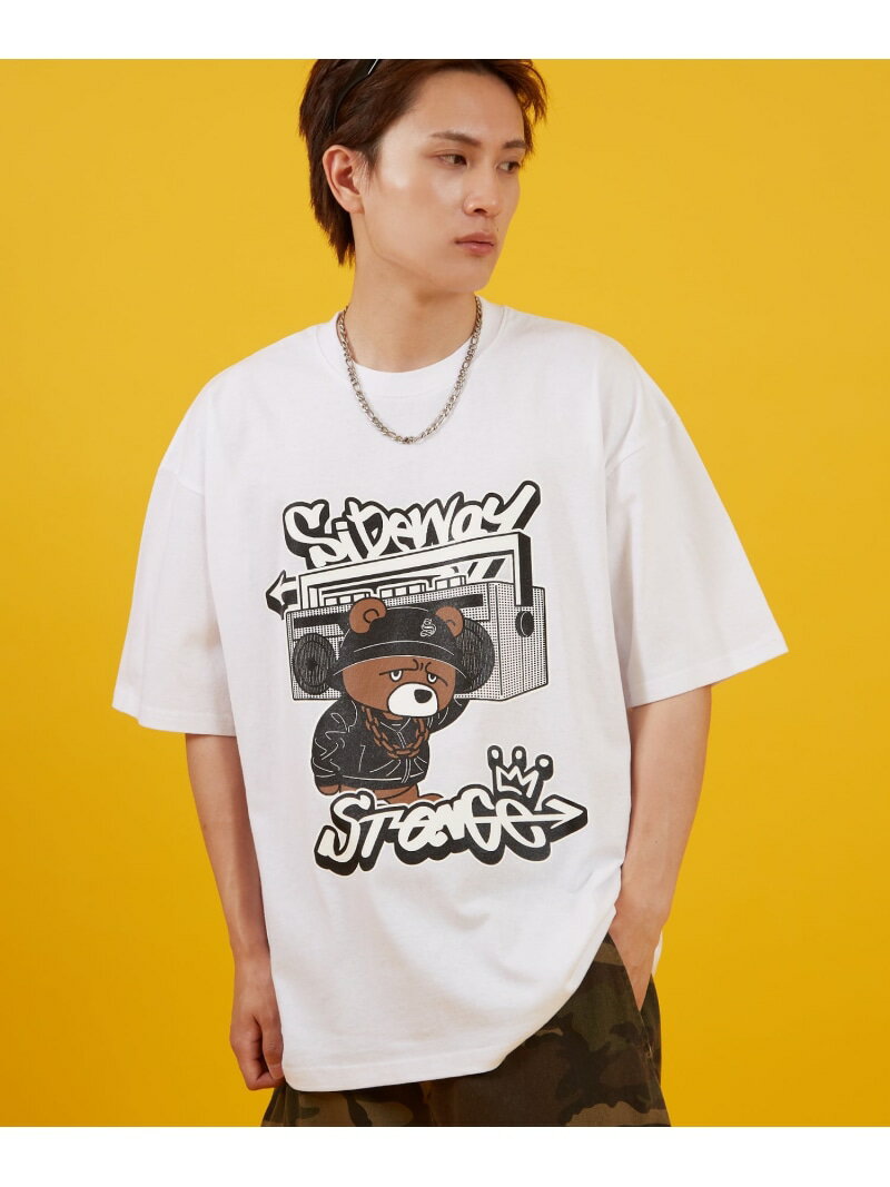 SIDEWAY STANCE SIDEWAY STANCE サイドウェイスタンス オーディオダウナーベア 半袖Tシャツ インプロー..