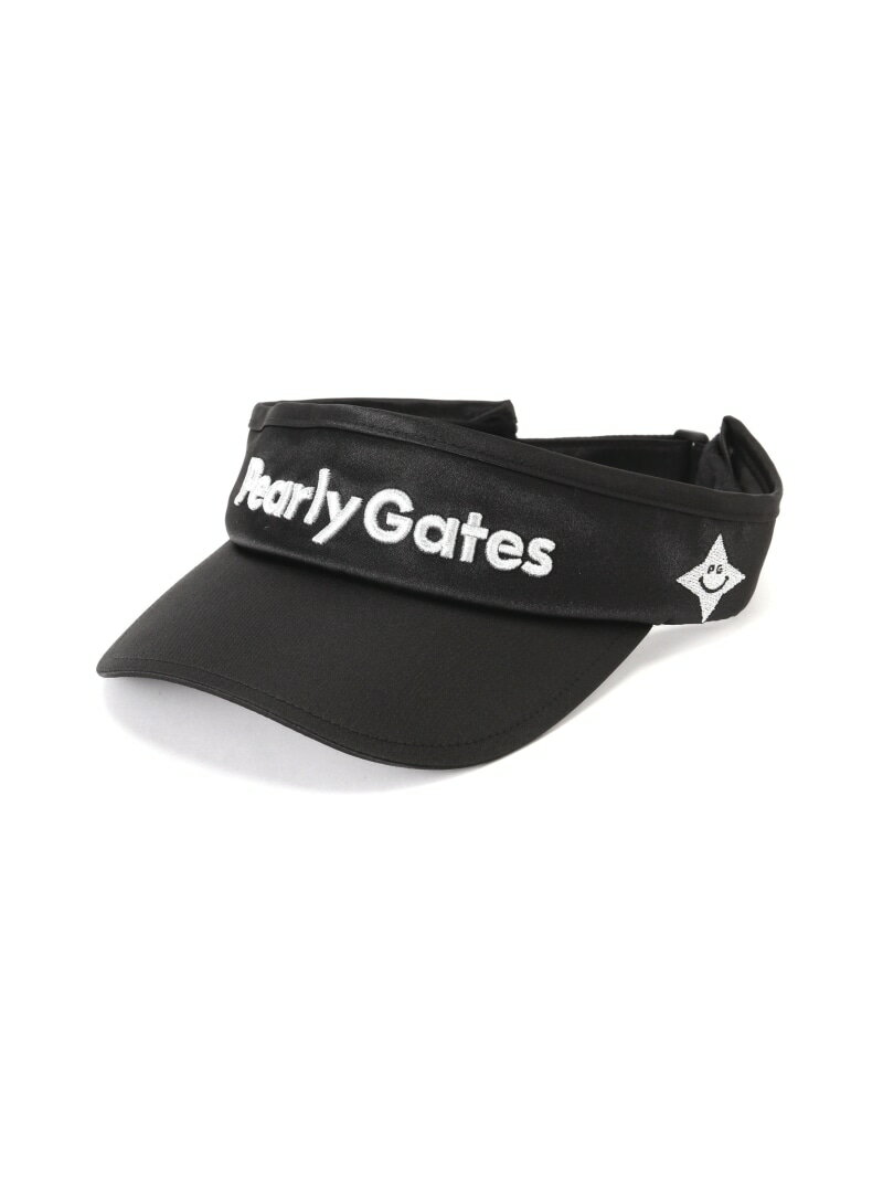 PEARLY GATES メタリックロゴバイザー (UNISEX) パーリーゲイツ 帽子 その他の帽子 シルバー ブラック【送料無料】