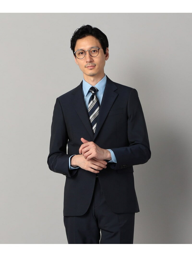 COMME CA MEN 【セットアップ対応】尾州産 ポリエステルストレッチ ドビー ジャケット コムサメン スーツ・フォーマル スーツジャケット ネイビー ブラック【送料無料】