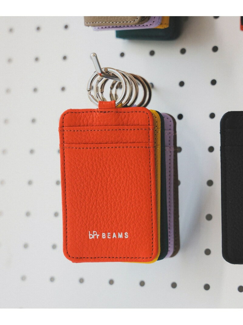 bPr BEAMS カードケース キーホルダー 2 2025SS 新生活 通勤通学 ビームス メン 財布・ポーチ・ケース その他の財布・ポーチ・ケース ベージュ...