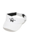 MARK & LONA Option Crystal Flag Visor | MEN and WOMEN マークアンドロナ 帽子 サンバイザー ホワイト ブラ...