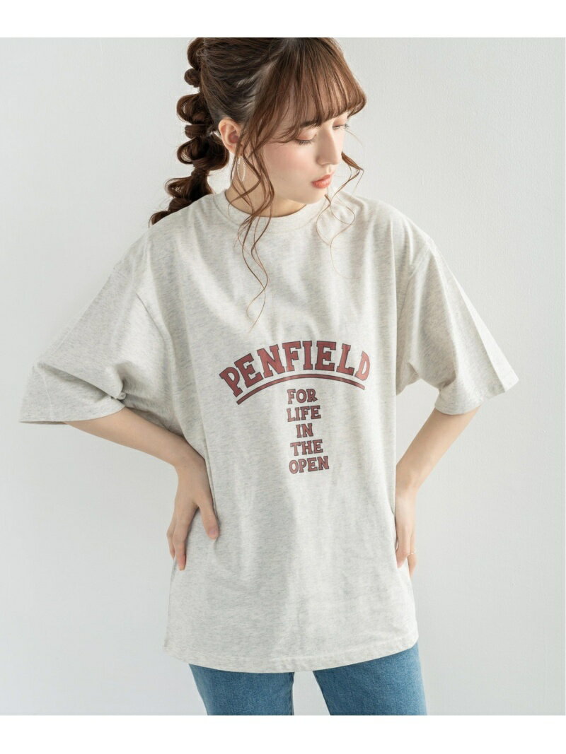 【SALE／25%OFF】Penfield PENFIELD/(U)インパクトロゴ バックプリントTシャツ ロッキーモンロー カットソー Tシャツ ベージュ グリーン グレー ネイビー ブラック ブルー ホワイト【RBA_E】