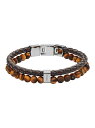 FOSSIL フォッシル アクセサリー メンズ ブレスレット ブラック JF03118040 フォッシル アクセサリー・腕時計 ブレスレット・バングル ブラウン...