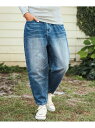 CAMBIO mp12977-Authentic Balloon Denim Pants デニムパンツ カンビオ パンツ その他のパンツ ブラック ネイビー【送料無料】(4)