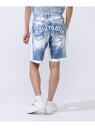【SALE/40%OFF】PEARLY GATES パネルプリントショートパンツ <デニム柄> パーリーゲイツ パンツ その他のパンツ ネイビー ホワイト【RBA_E】【送料無料】