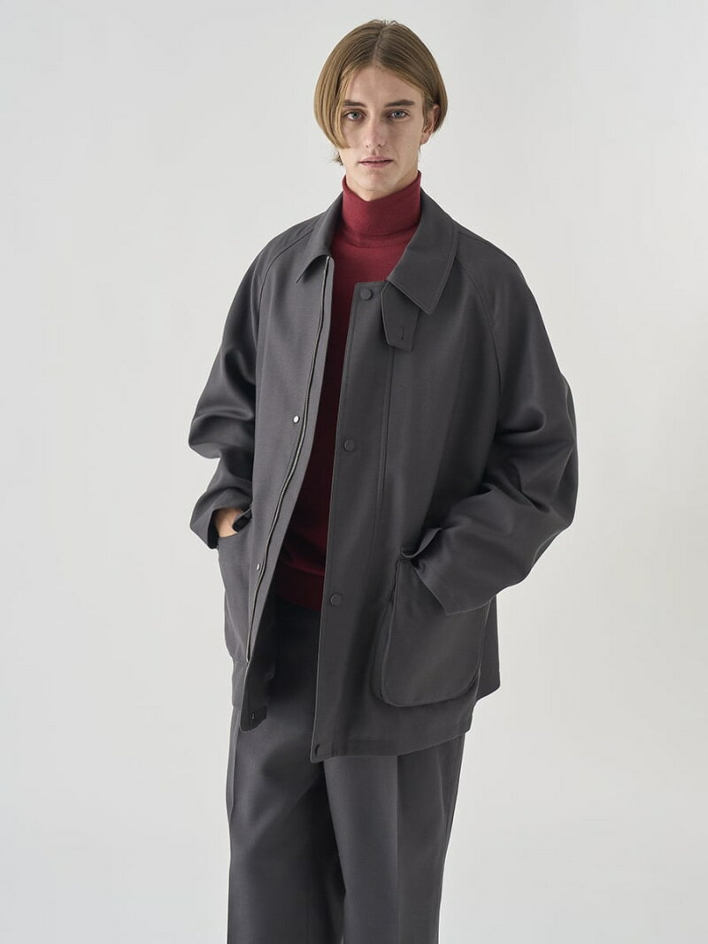 JOHN SMEDLEY ウールギャバジン ブルゾン|JM215 ジョンスメドレー ジャケット・アウター その他のジャケット・アウター グレー【送料無料】