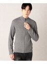 【SALE/50%OFF】COMME CA MEN 【COMME CA MEN】【リブ・ニット】ハイネックジップアップ コムサメン トップス ニット ブルー グ...