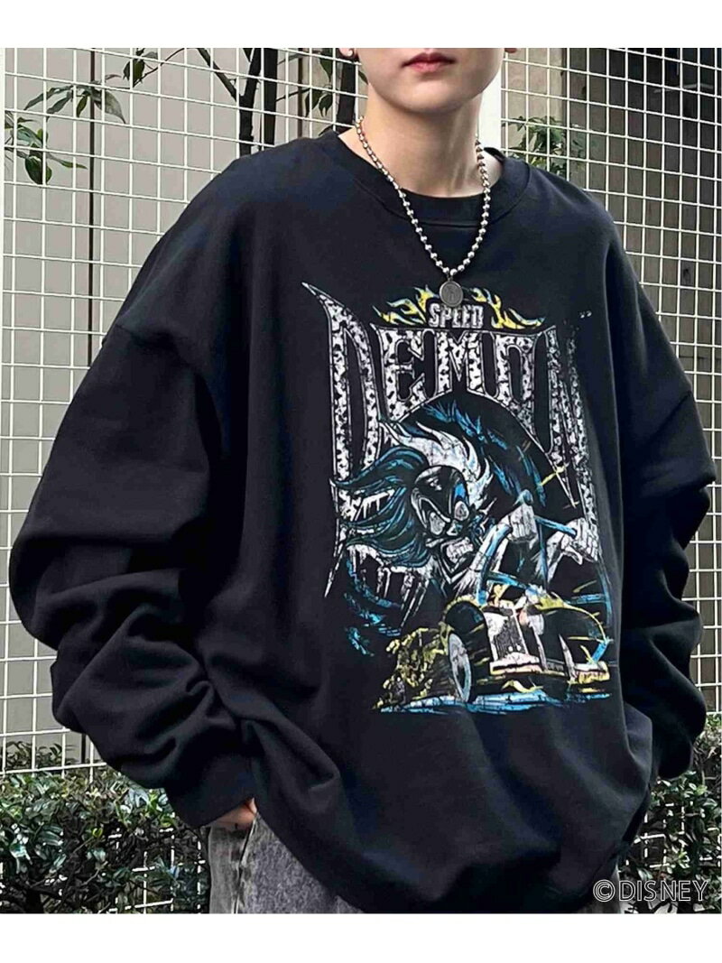 Confirm (M)CRUELLA 裏起毛SWT コンファーム トップス スウェット・トレーナー ブラック グレー【送料無料】