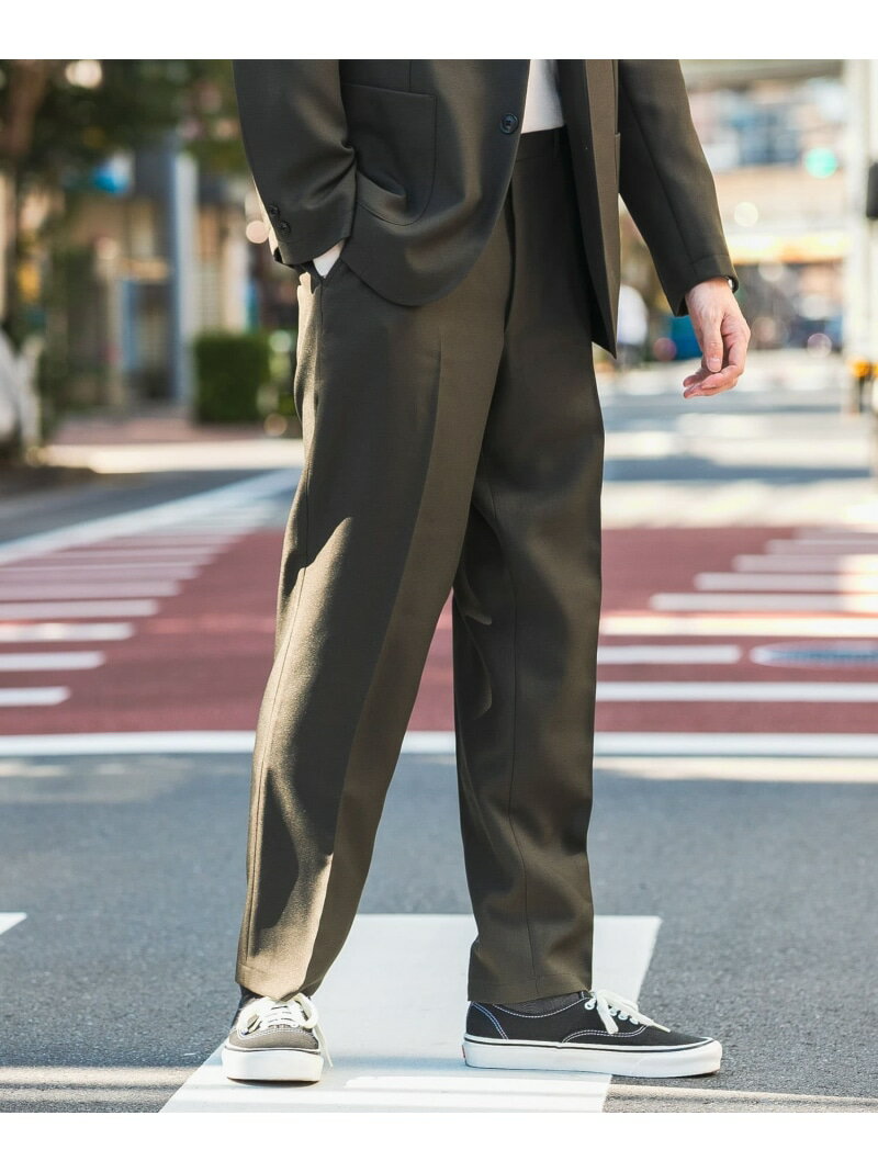 URBAN RESEARCH DOORS 『イージーケア』LIFE STYLE TAILOR ウールライクツイルコンフォータブルパンツ アーバンリサーチドアーズ パンツ スラックス・ドレスパンツ ベージュ ブラウン ネイビー