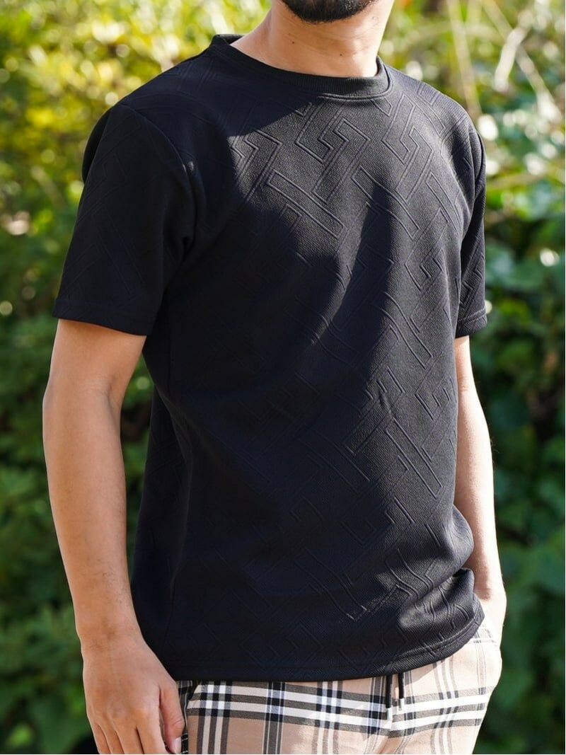 Retro Engine Retro Engine/(M)RTEG/Z.W TEE アダムスジャグラー トップス カットソー・Tシャツ ブラッ..