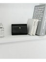 An+u レザー スタッズ カードケース エディターズ ドロー 財布・ポーチ・ケース 名刺入れ・カードケース ブラック ネイビー【送料無料】|詳細画像