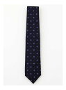 Aquascutum MEN Flowe Dot TIE アクアスキュータム スーツ・フォーマル ネクタイ・蝶ネクタイ ネイビー レッド【送料無料】