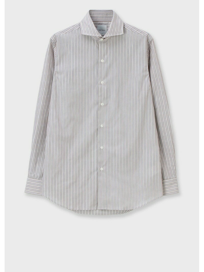 Paul Smith コントラストストライプ ドレスシャツ ポール・スミス スーツ・フォーマル Yシャツ・カッターシャツ ピンク ブラウン【送料無料】のサムネイル