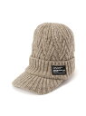 MASTER BUNNY EDITION ツバ付きニットキャップ (UNISEX) マスターバニーエディション 帽子 その他の帽子 ベージュ ブラック ホワイト...