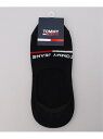 TOMMY JEANS (M)TOMMY HILFIGER(トミーヒルフィガー) TJ ANKLE LOGO SOCKS トミーヒルフィガー 靴下・レッグウェア 靴下 ブラック ホワイト