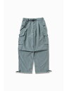 and wander oversized cargo pants アンドワンダー パンツ その他のパンツ ブラウン ブラック ネイビー【送料無料】