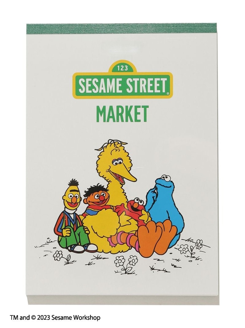 SESAME STREET MARKET A6メモ セサミストリートマーケット 文房具 手帳・メモ帳 レッド
