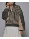 【SALE/40%OFF】MAISON BREEZE MAISON BREEZE/ストライプニット ハーフZip タートルPO 31927R333 XNN セッ...