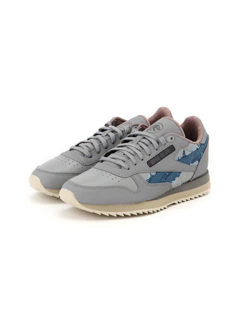 リーボック レザースニーカー メンズ 【SALE／47%OFF】Reebok (U)CLASSIC LEATHER RIPPLE リーボック シューズ・靴 スニーカー グレー【RBA_E】【送料無料】