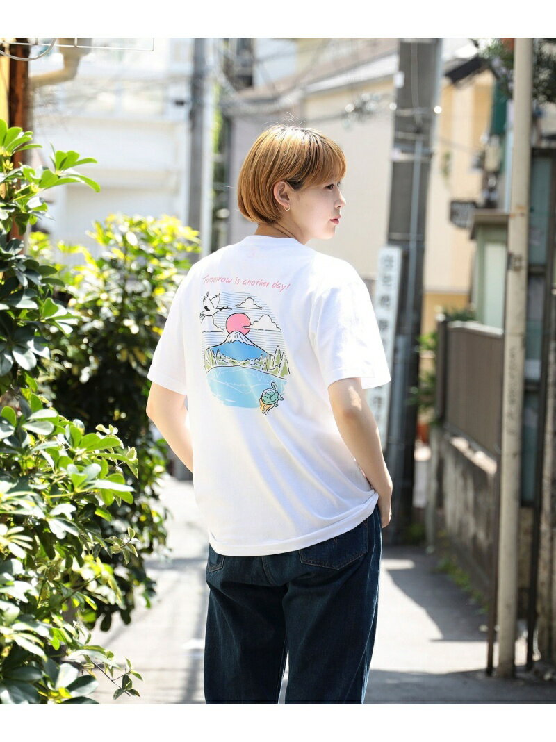 BEAMS JAPAN ＜UNISEX＞BEAMS JAPAN / 別注 富士山 Tシャツ Vol.2 ロゴT ビームス ジャパン トップス カットソー Tシャツ ホワイト【先行予約】 【送料無料】