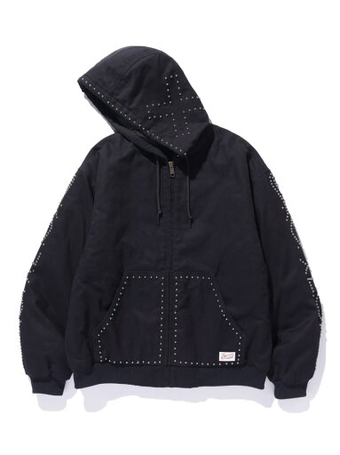 【SALE/30%OFF】XLARGE XL STUDDED HOODED WORK JACKET エクストララージ ジャケット・アウター ブルゾン・ジャンパー ブラウン ブラック ブルー【RBA_E】【送料無料】 【SALE/30%OFF】XLARGE XL STUDDED HOODED WORK JACKET エクストララージ ジャケット・アウター ブルゾン・ジャンパー ブラウン ブラック ブルー【RBA_E】【送料無料】