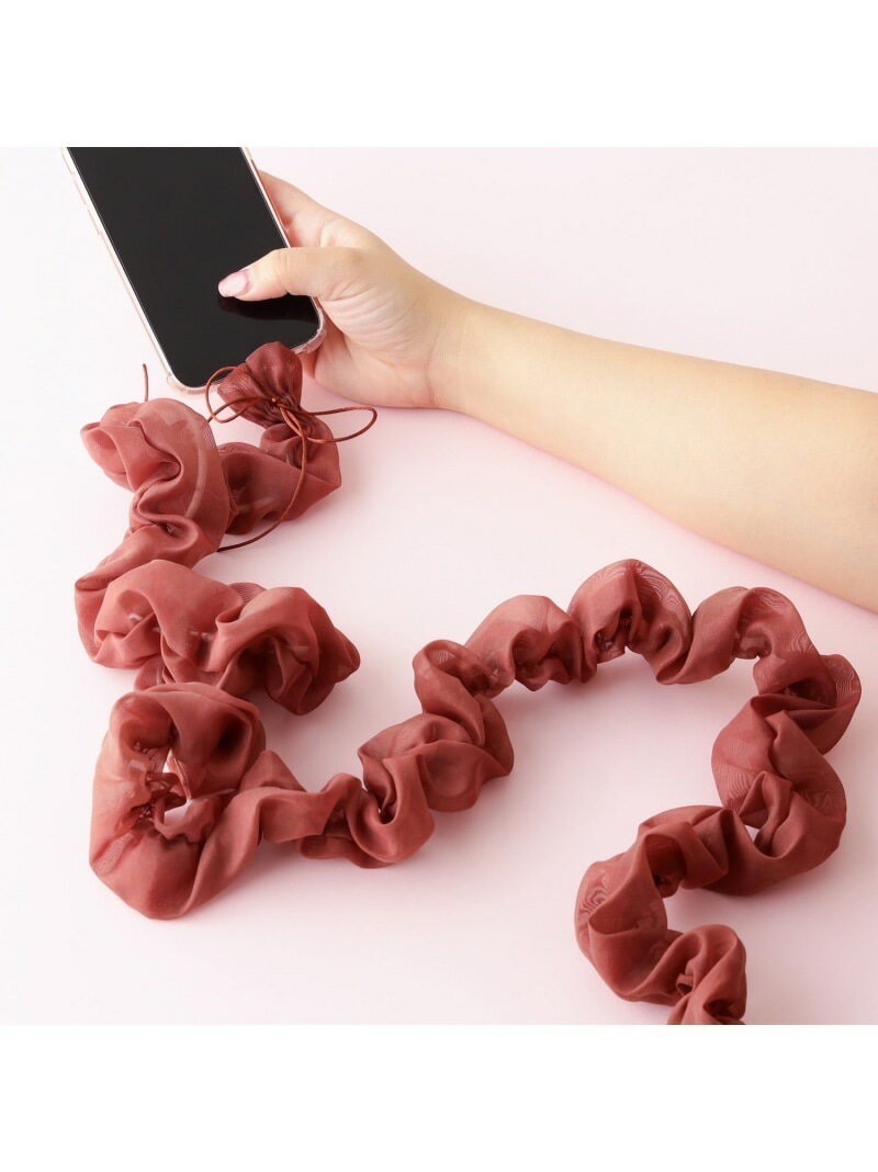 Francfranc コードジュエリー オーガンジー ブラウン フランフラン 財布・ポーチ・ケース その他の財布・ポーチ・ケース ブラウン