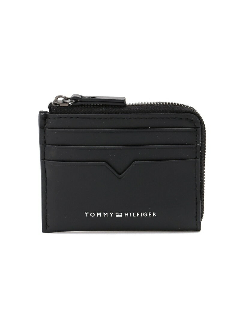 トミーヒルフィガー 【SALE／50%OFF】TOMMY HILFIGER (M)TOMMY HILFIGER(トミーヒルフィガー) モダンレザーフラグメントケース トミーヒルフィガー 財布・ポーチ・ケース コインケース・小銭入れ・札入れ ブラック【RBA_E】【送料無料】