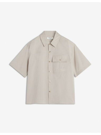Maison Kitsune Maison Kitsune/(M)SHORT SLEEVE OVERSHIRT メゾン キツネ トップス シャツ・ブラウス ベージュ【送料無料】 Maison Kitsune Maison Kitsune/(M)SHORT SLEEVE OVERSHIRT メゾン キツネ トップス シャツ・ブラウス ベージュ【送料無料】