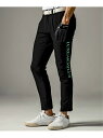 【SALE/57%OFF】LUXEAKMPLUS LUXEAKMPLUS ゴルフ サイドロゴスーパーストレッチロングパンツ【Safari掲載】 シフォン パンツ その他のパンツ ブラック ホワイト【RBA_E】【送料無料】
