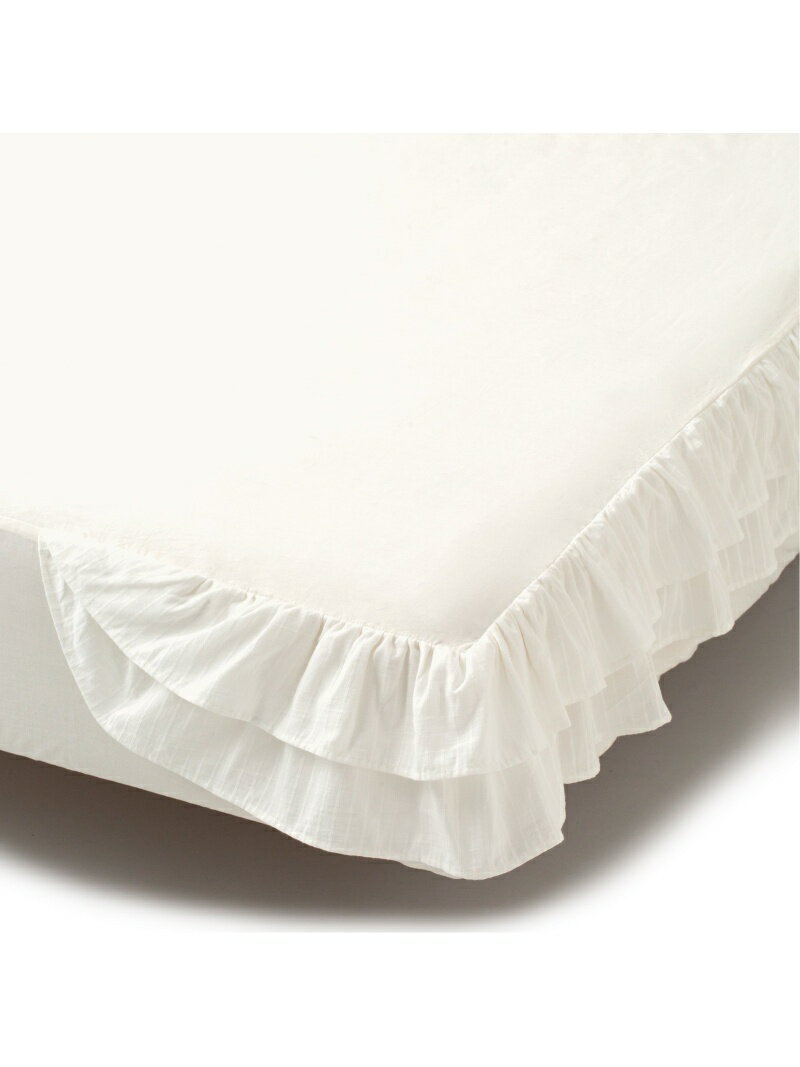 【SALE／30%OFF】Francfranc シェファル ボックスシーツ シングル フランフラン インテリア・生活雑貨 その他のインテリア・生活雑貨 ホワイト【RBA_E】【送料無料】のサムネイル