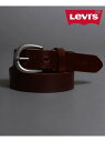 【SALE/3%OFF】Levi's Levi's ベルト メンズ 本革 帆型バックル 25mm ナロー レザーベルト シトリー ファッション雑貨 ベルト レッ...