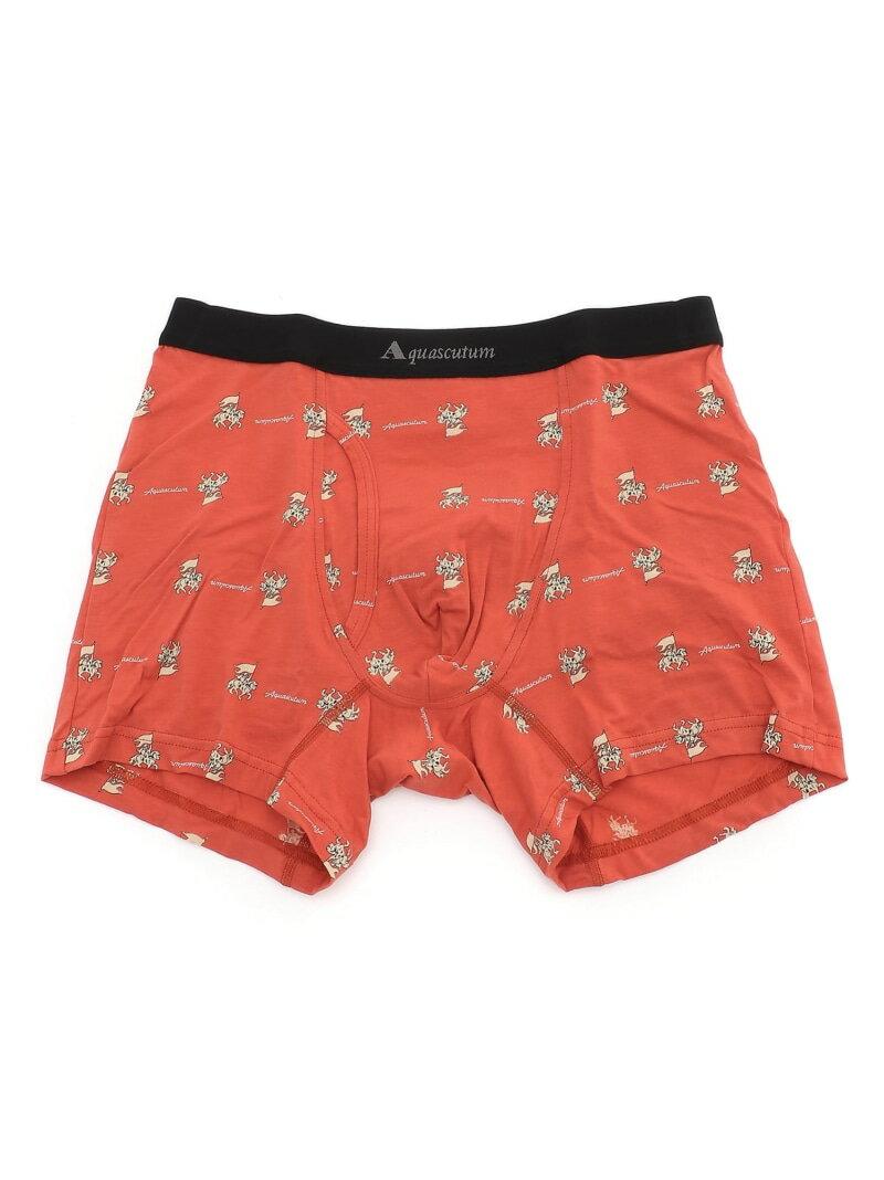 Aquascutum Aquascutum/(M)NEWAQボクサー/25FW/騎馬隊 レナウンインクス インナー・ルームウェア ボクサーパンツ・トランクス ネイビー オレンジ【送料無料】