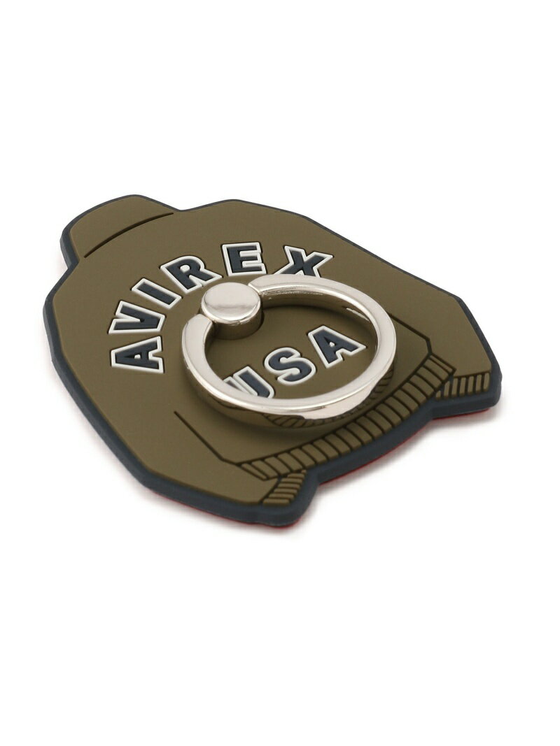 AVIREX シリコン スマホリング MA-1 ロゴ/SMART PHONE RING MA-1 LOGO アヴィレックス ファッショングッズ ファッショングッズその他 グリーン
