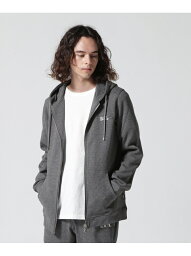 B'2nd BALR./ボーラー/Q-SERIES STRAIGHT ZIP ZIPPED HOODIE ビーセカンド トップス パーカー・フーディー グレー ブラック【送料無料】