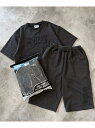 B ONE SOUL 【sqnz(エスキュンズ)】sqnz applique pack set up / Tシャツ ワッペン クルーネック オーバーサイズ ワンポイント ナバル トップス スウェット・トレーナー ブルー グレー ブラック【送料無料】