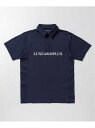 【SALE/65%OFF】LUXEAKMPLUS LUXEAKMPLUS ゴルフ フロントロゴ半袖ポロシャツ シフォン トップス ポロシャツ ホワイト ブラック ネイビー【RBA_E】