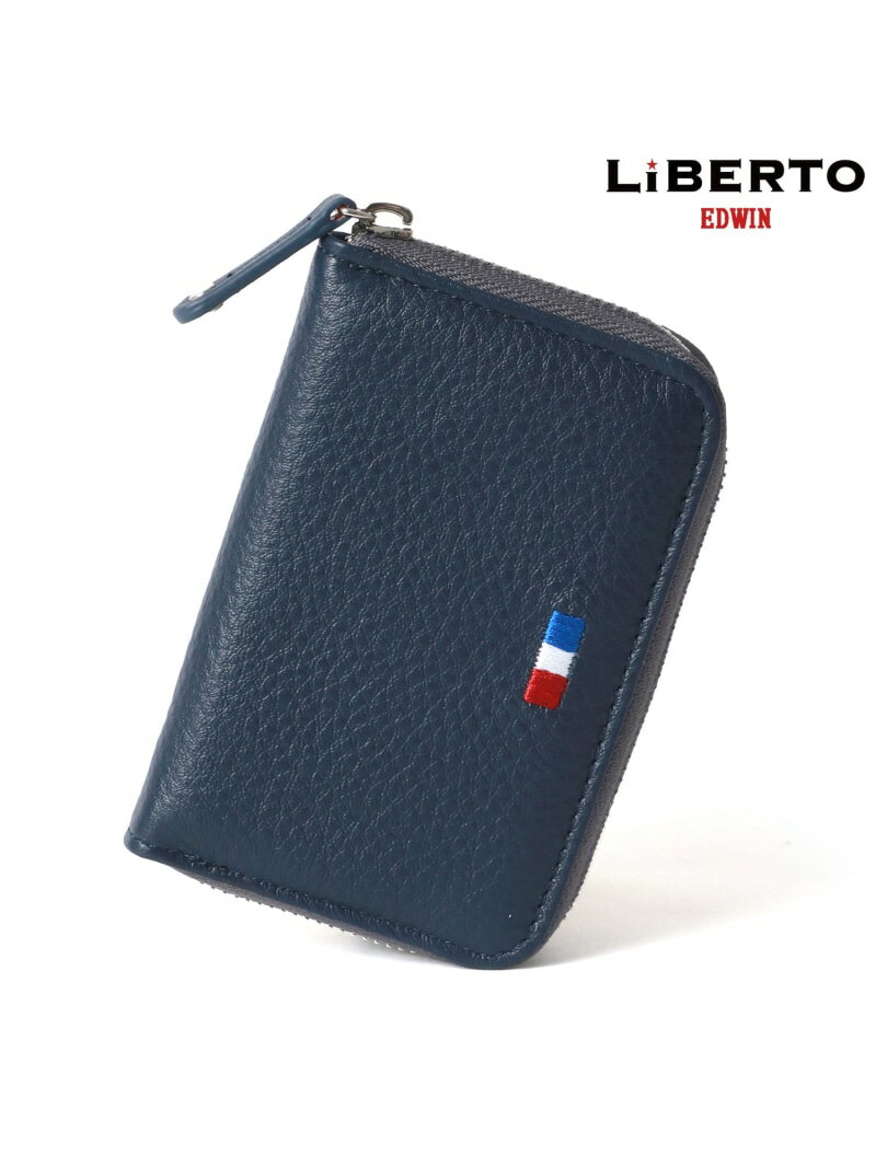 【SALE／9%OFF】LiBERTO EDWIN LiBERTO EDWIN リベルトエドウィン 財布 メンズ 小銭入れ ラウンドファスナー コインケース 本革 レザー マルカワ 財布・ポーチ・ケース コインケース・小銭入れ・札入れ ホワイト ブラック ネイビー【RBA_E】【送料無料】
