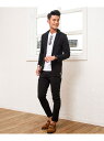 VICCI VICCI カルゼテーラードジャケットセットアップ(アンクルパンツ) シルバーバレット スーツ・フォーマル セットアップスーツ ブラック グレー ネ...