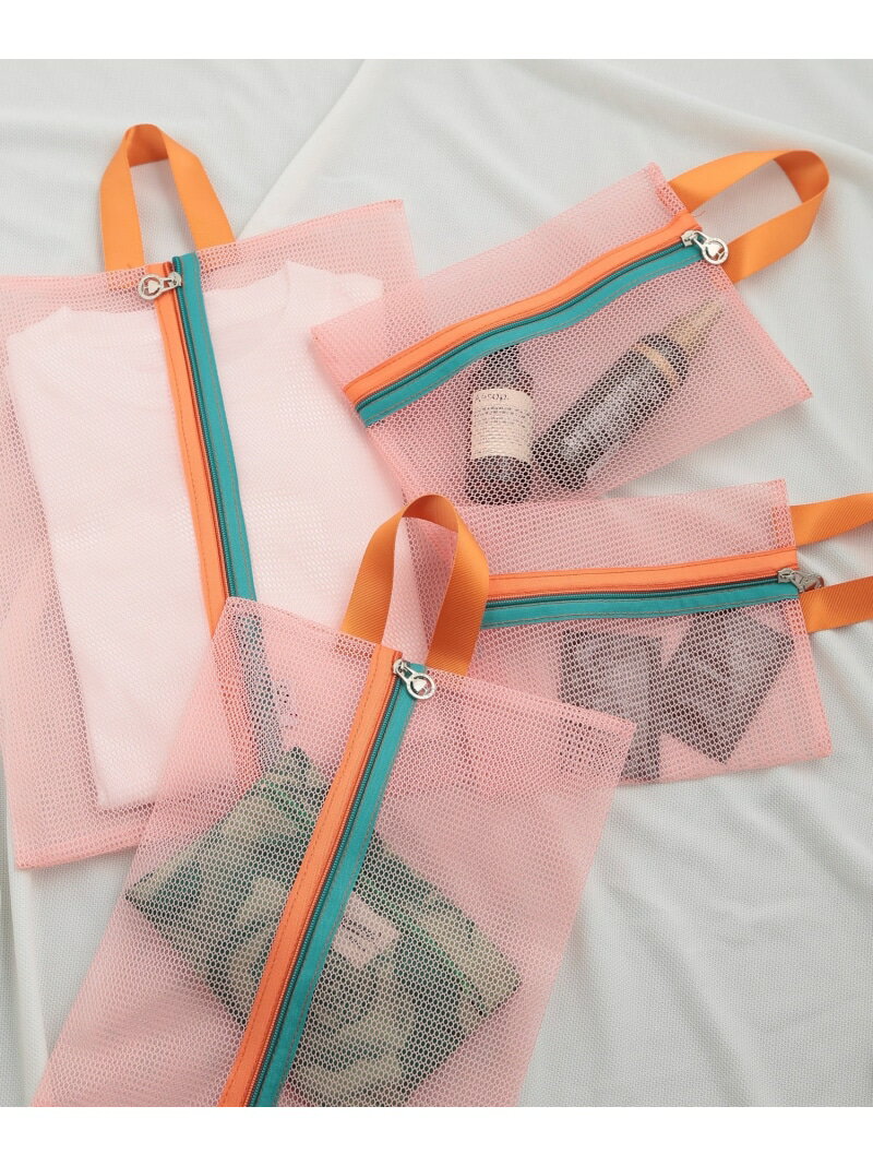 【SALE/48%OFF】SETUP7 SETUP7/(U)4点セット バイカラーメッシュトラベルポーチ KNF セットアップセブン 財布・ポーチ・ケース ポー...